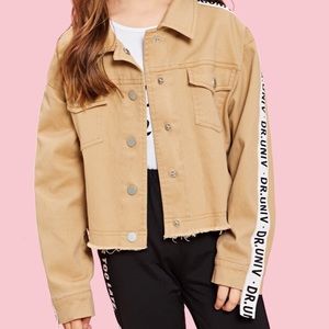 Tan Girls Jean Jacket